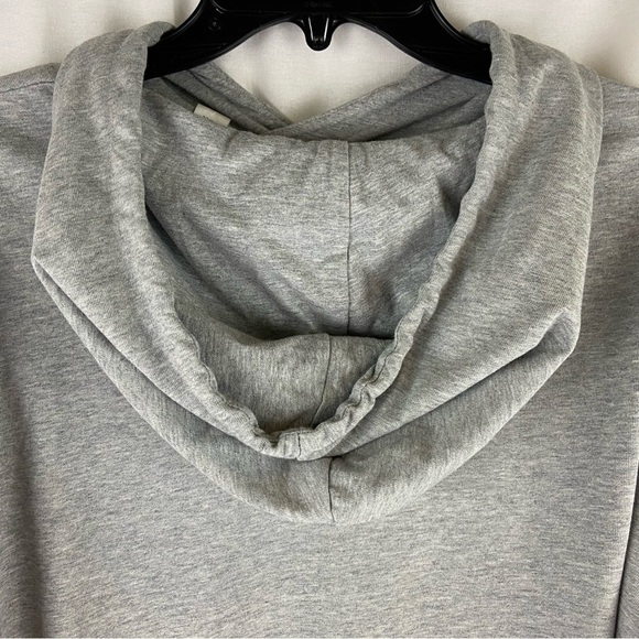 Adidas Lightweight Gray Hoodie with Black Logo Men’s Size Large Like New - Picture 6 of 8